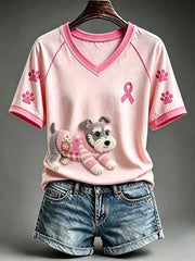 T-shirt mignon pour femme à l’effigie d’un schnauzer