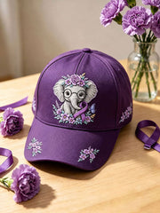 Chapeau unisexe à motif éléphant pour la maladie d’Alzheimer
