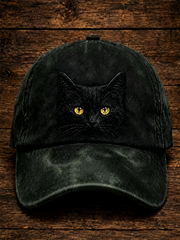 Chapeau unisexe imprimé de chat mignon