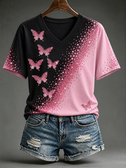 T-shirt à manches courtes pour le cancer du sein chez la femme