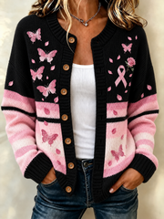 Cardigan contre le cancer du sein pour femmes