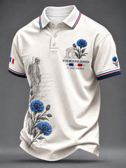 Polo imprimé pour homme Armistice du 11 Novembre