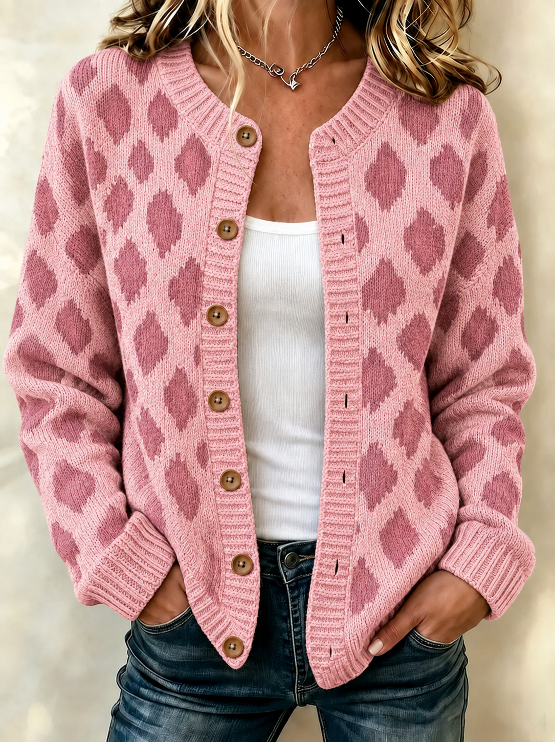 Cardigan contre le cancer du sein pour femmes
