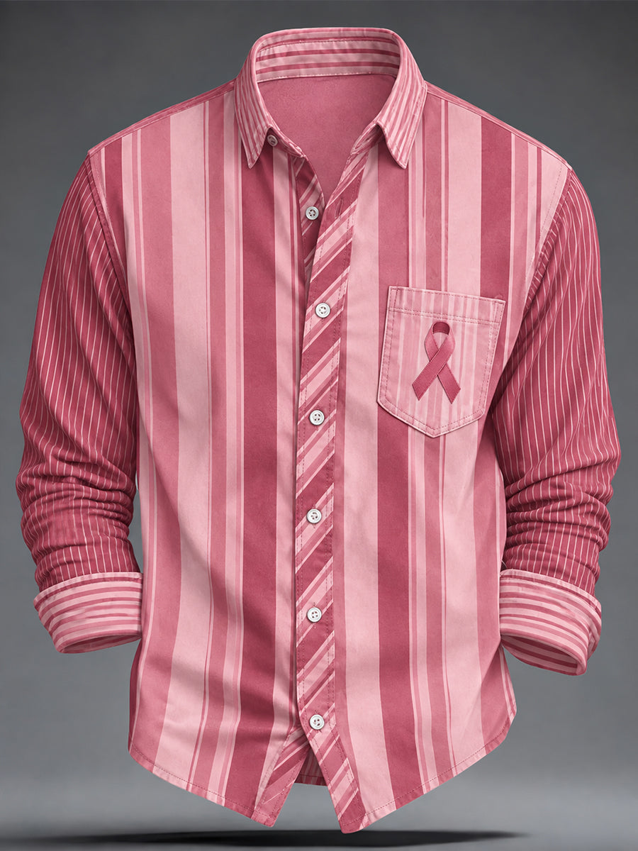 Chemise de sensibilisation au cancer du sein pour hommes