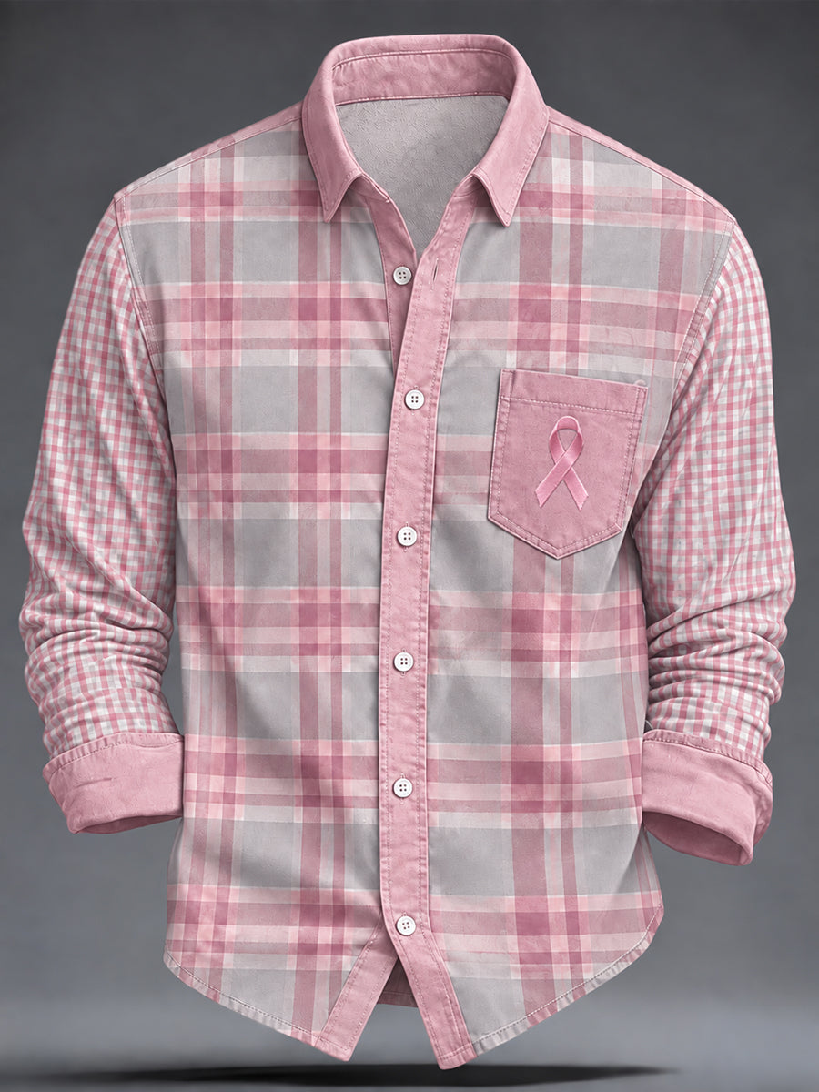 T-shirt de sensibilisation au cancer du sein chez l'homme