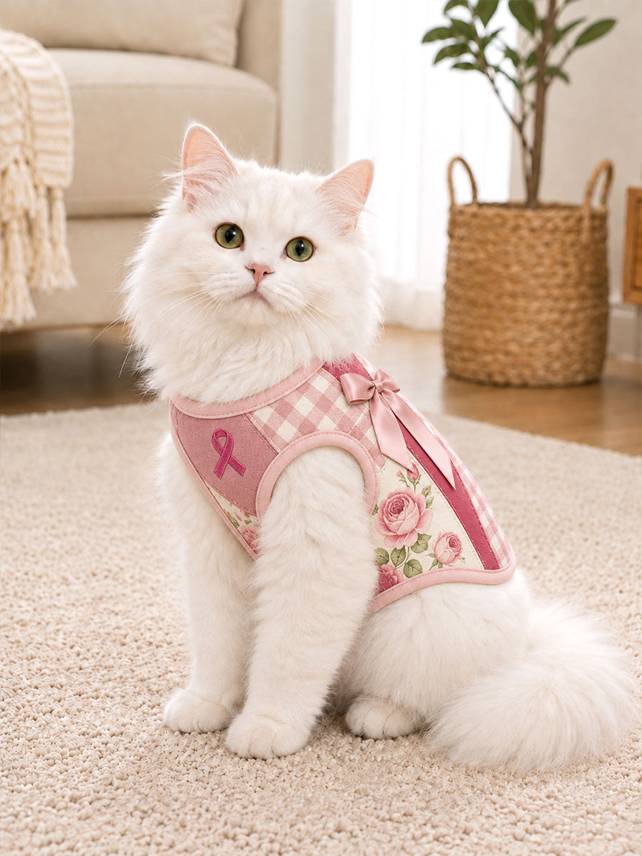 Gilets pour chats de sensibilisation au cancer du sein