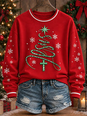 Sweatshirt décontracté Jésus de Noël pour femmes