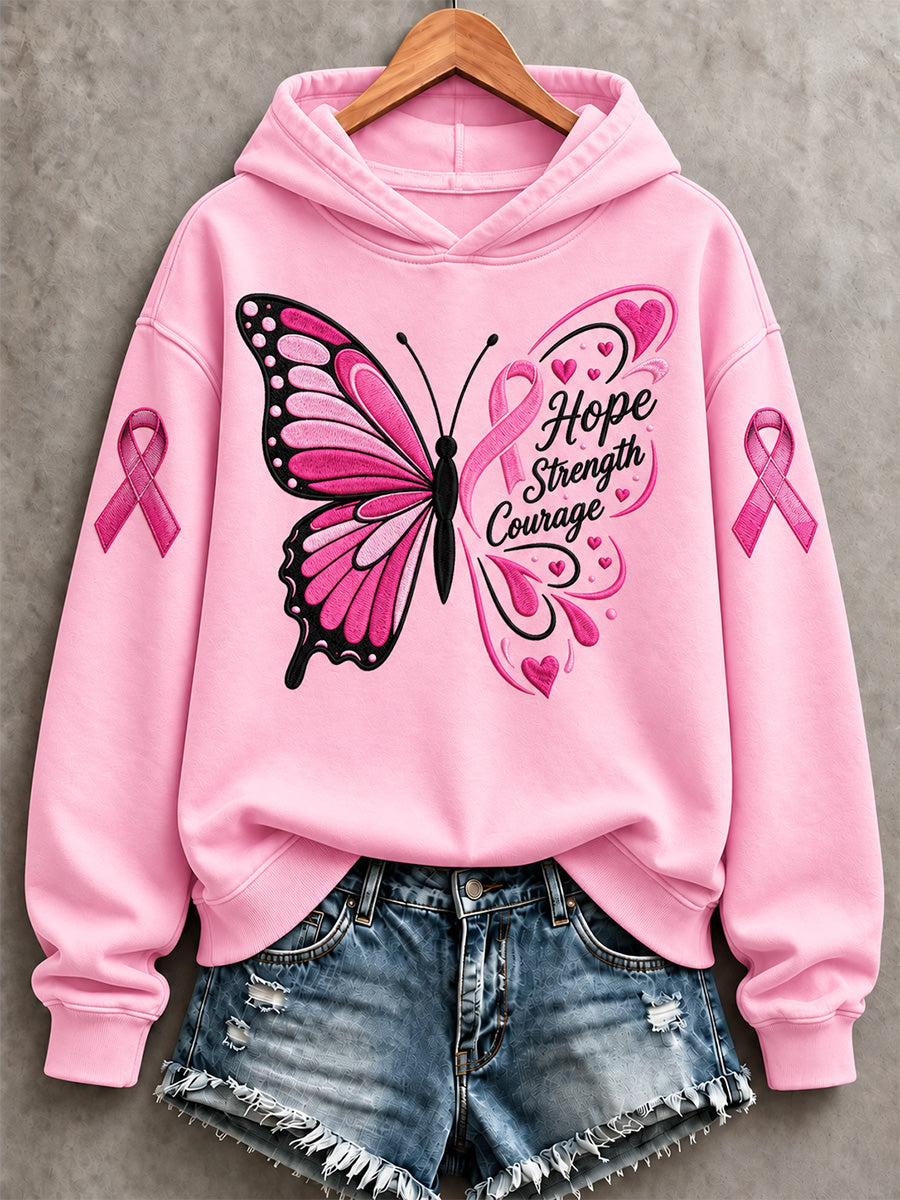Women's Breast Cancer Awareness Imprimer Sweatshirt