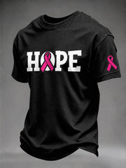 Sensibilisation au cancer du sein pour hommes Les vrais hommes portent un t-shirt rose