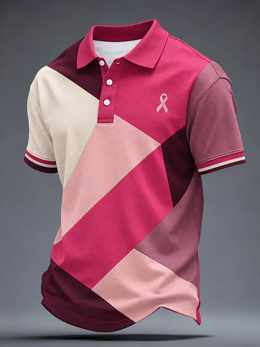 Les vrais hommes portent une chemise rose Sensibilisation au cancer du sein pour hommes
