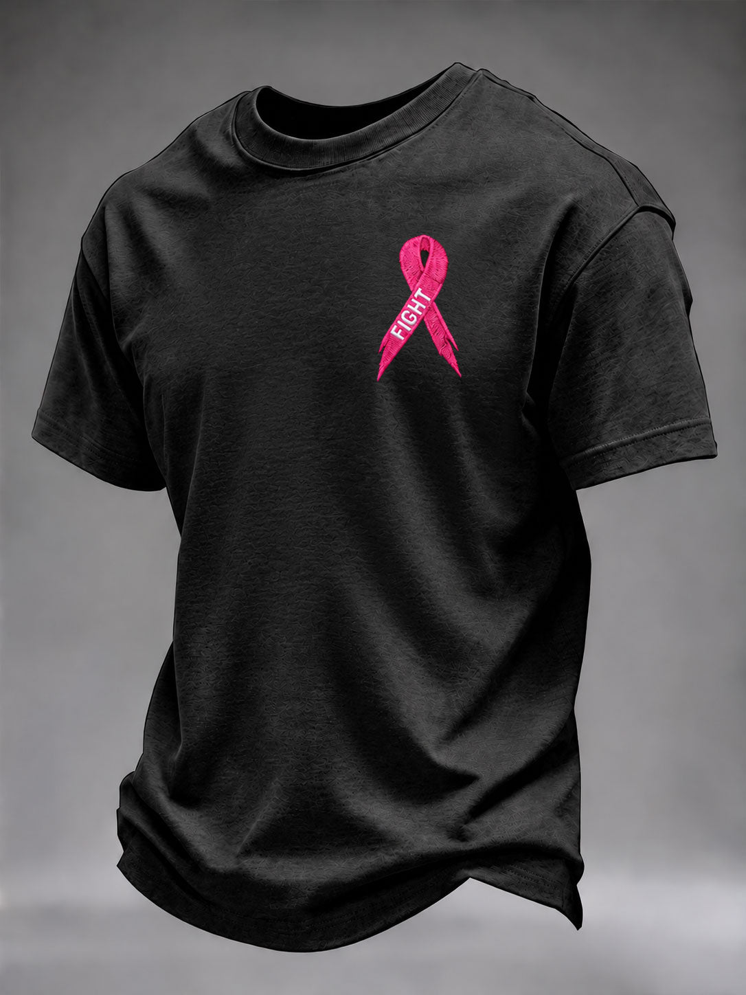 T-shirt de sensibilisation au cancer du sein chez l’homme «Les vrais hommes portent du rose»