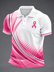 Les vrais hommes portent un t-shirt de sensibilisation au cancer du sein rose.