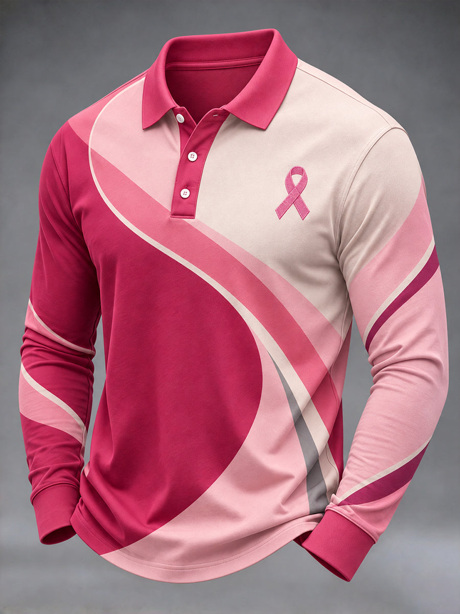 Les vrais hommes portent un t-shirt de sensibilisation au cancer du sein rose.