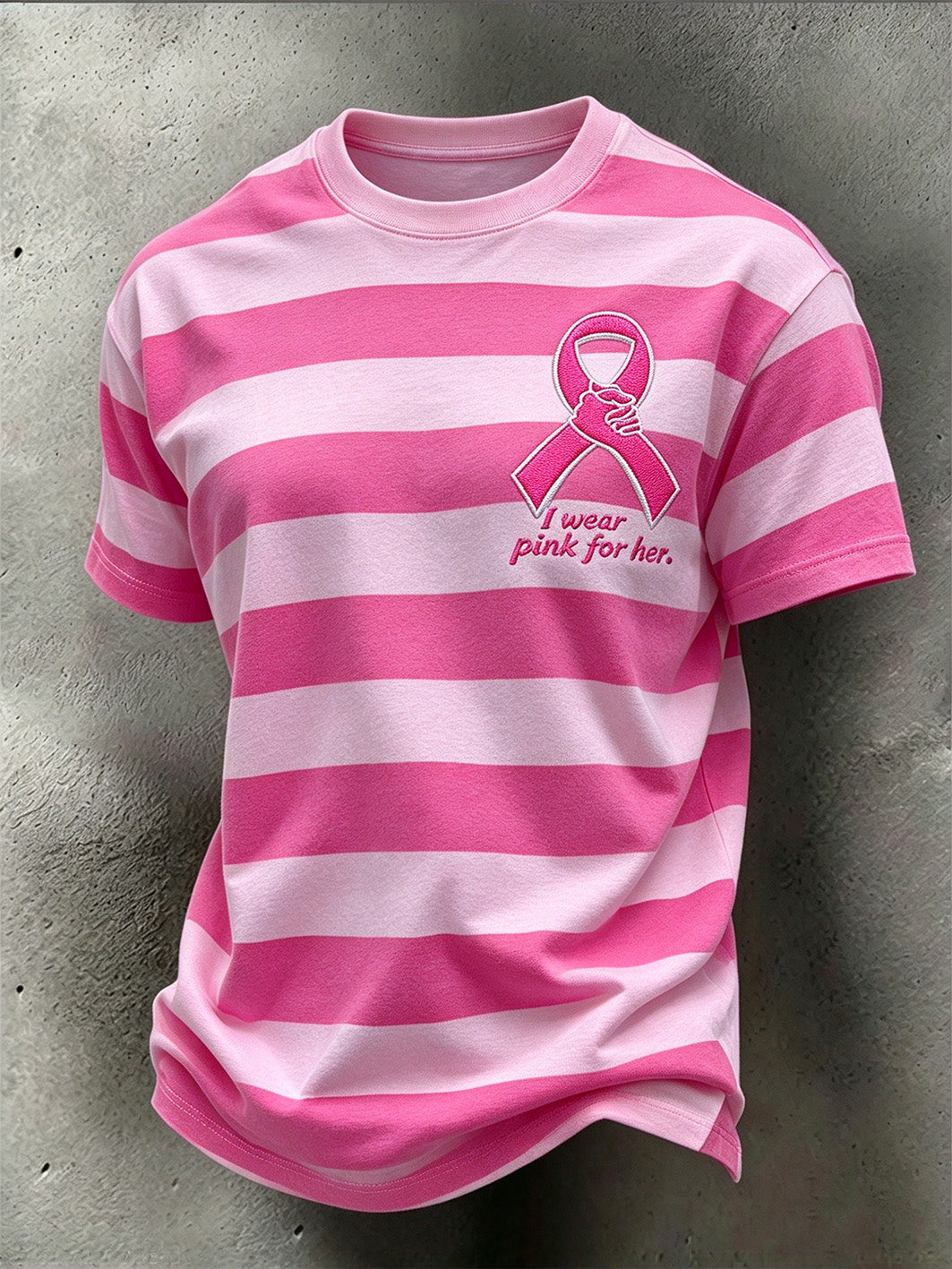 Tee-shirt homme je porte rose pour son motif causal manches courtes