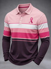 Les vrais hommes portent un t-shirt de sensibilisation au cancer du sein rose.