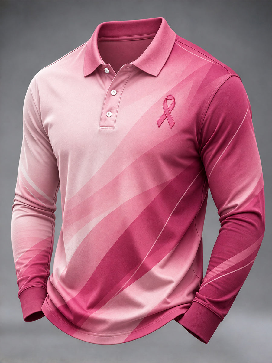 Les vrais hommes portent un t-shirt de sensibilisation au cancer du sein rose.