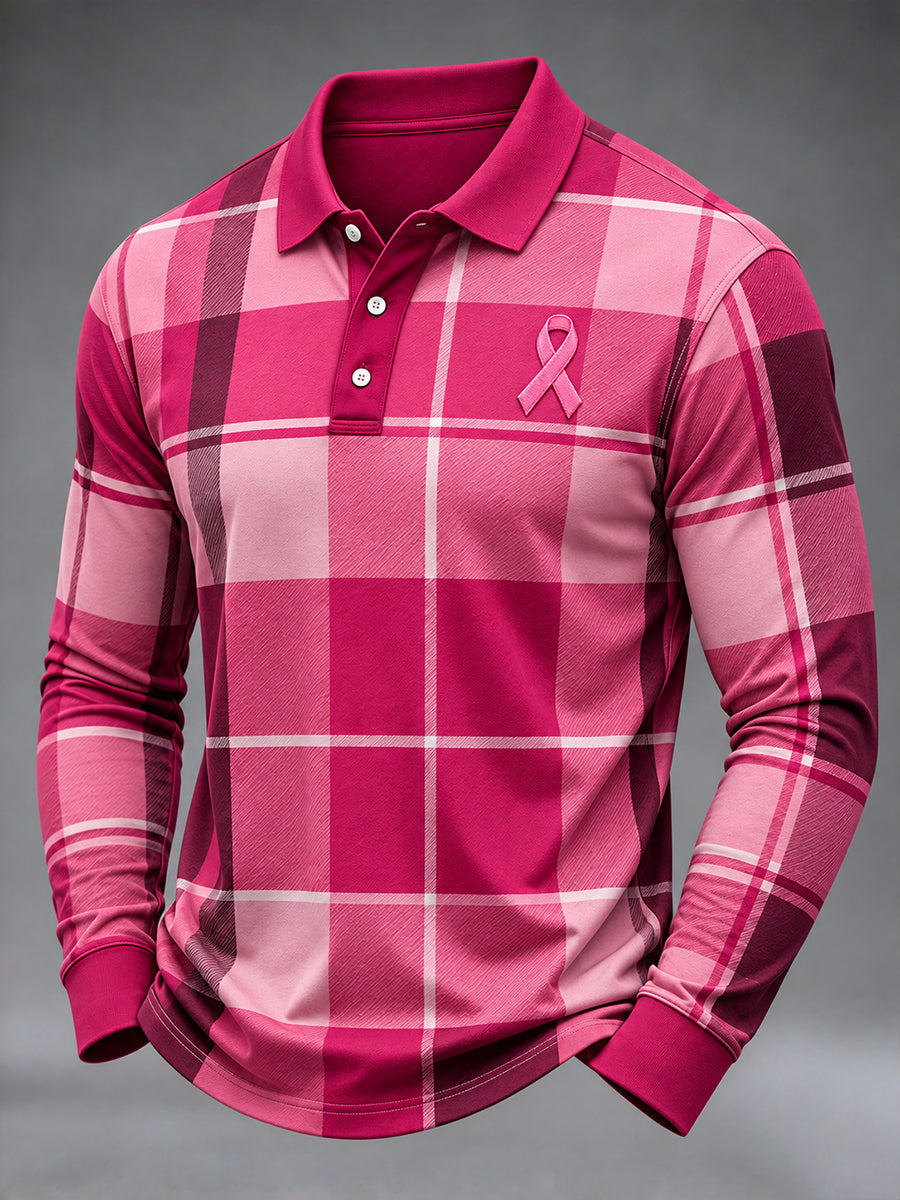 Les vrais hommes portent un t-shirt de sensibilisation au cancer du sein rose.