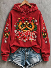 Sweat-shirt classique Bretzel Bells pour femme
