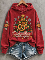 Sweat-shirt femme Mon beau Bretzel, roi des apéros, coupe classique