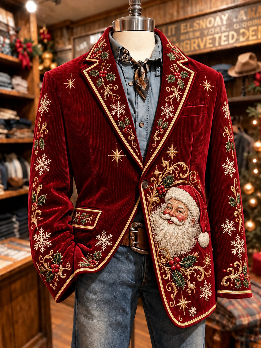 Veste de costume de Noël pour hommes
