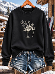 Sweatshirt SKI Print Femme