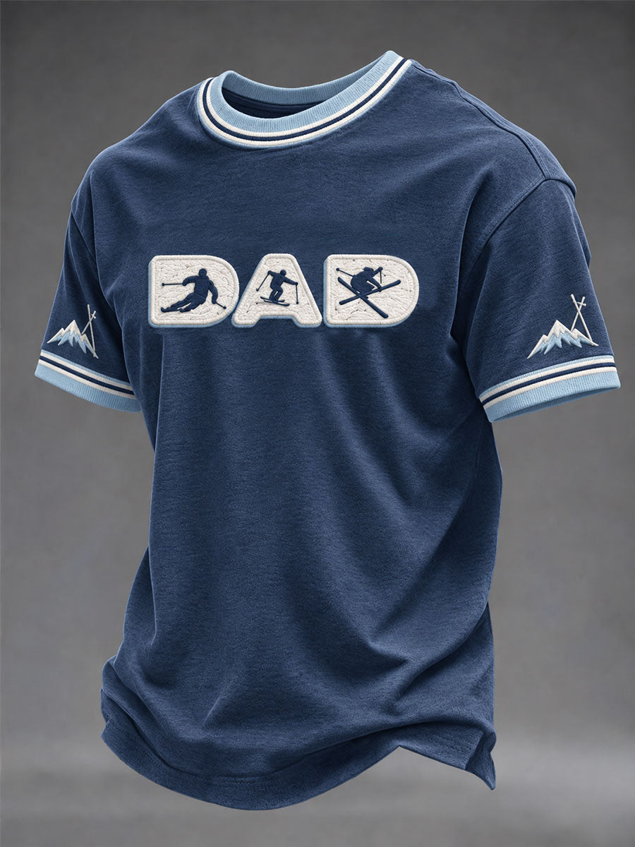 T-shirt Ski Dad Print pour homme