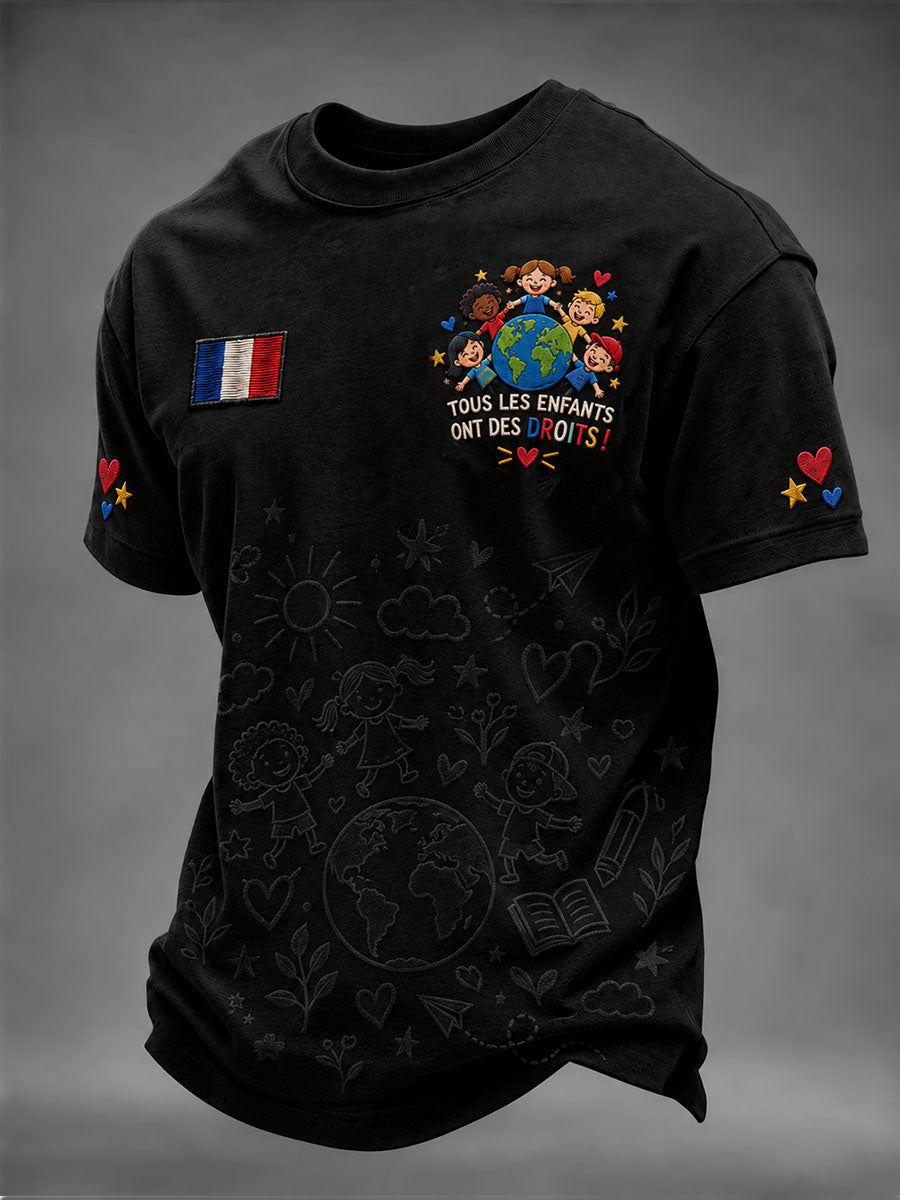 T-shirt TOUS LES ENFANTS ONT DES DROITS Homme