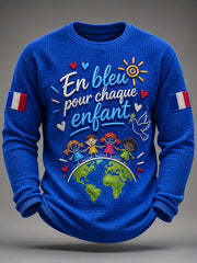 T-shirt à manches longues Pour chaque enfant Waffle Homme
