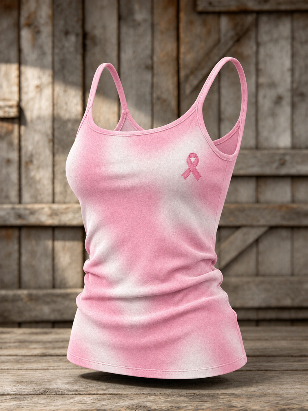 Gilet décontracté à motif de ruban de charité rose pour femme